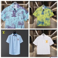 Louis vuittion shirts  short sleeves shirt shirts men t shirts     ops