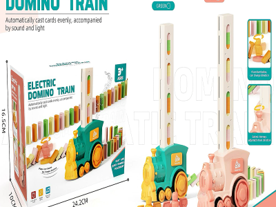 Electric Train Domino Machine Blocks Toy Automatic