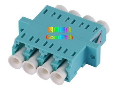 Fiber Adapter LC Quad Adaptor 8 Core Coupler Zirconia Sleeve