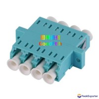 Fiber Adapter LC Quad Adaptor 8 Core Coupler Zirconia Sleeve