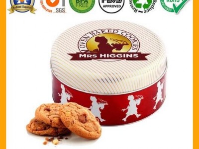 Food Packaging Round Metal Candy Tin Box
