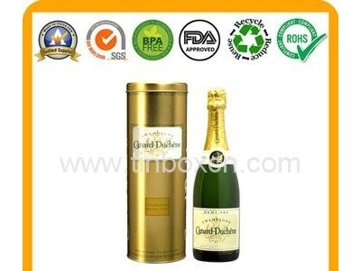 Wine tin box whisky tin container vodka metal tin box packaging