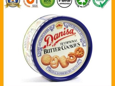 Round tin cookies tin box biscuit tin can food tin container