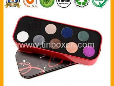 Rectangular cosmetic tin box makeup perfume tin container