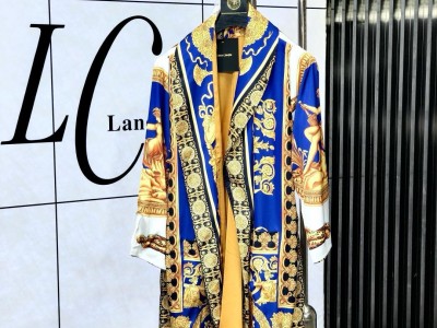 Silk couple pajamas, same style for men and women, home clothes, wholesale, reta