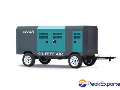 Mobile Engine Driven Oil Free Air Compressor 150 CFM