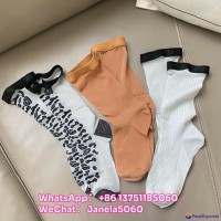 Luxury       Socks - Metallic Gold Thread & Ribbon Design