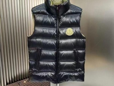 Monclr Autumn and winter new pocket decoration velvet drawstring vest down coat