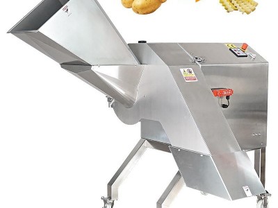 Large-Capacity Wolf Tooth French Fry Machine Potato Wavy Slicing Shredding Machi