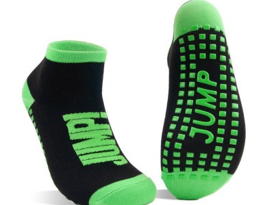 Orange / Green Tampoline Socks in Stock for Sale