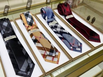 Classic Cut Monogram Print Silk Tie In Grey b printed ties Plaid Patter