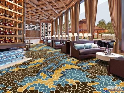 machine made high definition printing polyester cut oile commercial area carpet