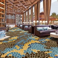 machine made high definition printing polyester cut oile commercial area carpet