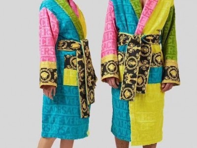 robe         bathrobe bath towel Medusa Printed Long-Sleeved Robe Baroqu