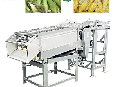 Fresh Corn Husking Machine Sweet Corn Leaf Peeler Machine Corn Peeling Machine