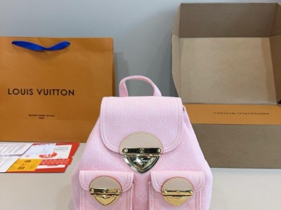 Bougie on a Budget               Women Backpack Denim Purse     omen Bag Pink