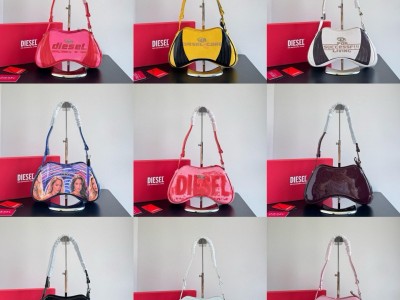 Bougie on a Budget Diesel Red Bag Silver Diesel Bag Crossbody Bag