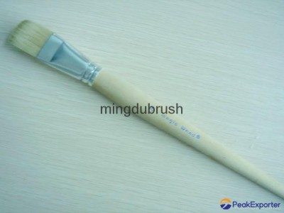 Aluminium Ferrule Bleached Bristle Artist paint  Brush (585)