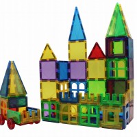 100 piece Magnetic Tiles for Kids Construction Magnet Toys
