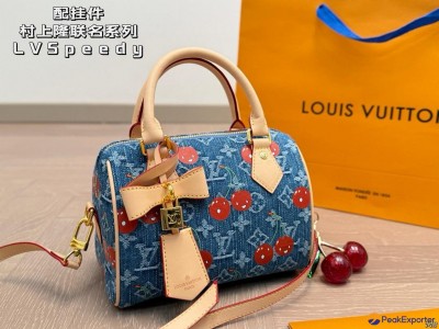 Bougie on a Budget               Bag Purse Speedy 20 Denim Cherry     ag