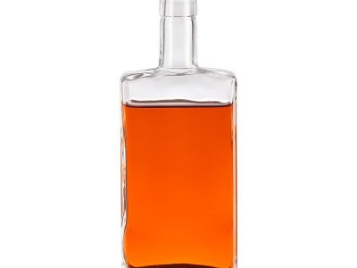 Rectangle 16 oz glass bottle with lids      Custom Design Glass Bottle