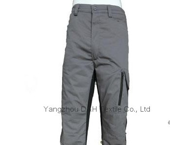 Lined Twill Gray Pants, Shorts, Workwear Pants, Trousers