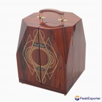 Luxury Popular Wooden Wine/Whiskey/Brandy Packaging Case Wooden Whiskey Set Box