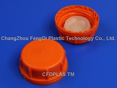 61mm Tamper EvidentCap with molded PE gasket inner plug for fine chemical use
