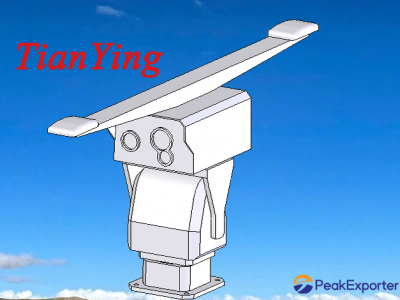 25km laser rangefinder PTZ 4mp 750mm CCTV 150mm thermal camera