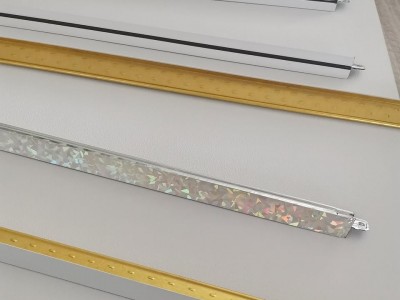 Building Accessories PVC Gypsum Ceiling Board Fut T Grid Design