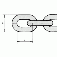 Korean standard link chain