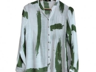 LADIES LONG SLEEVE PINTUCK BLOUSE