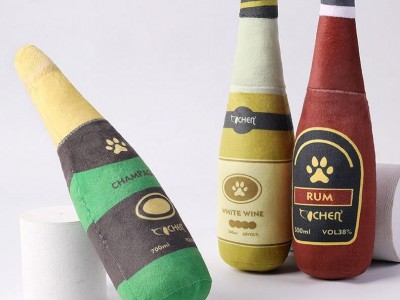 custom wine bottles corporate mascot toys mini company mascot doll plush stuffed