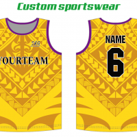 Tonga Samoa basketball tank tops Island training vest NZ touch singlet gear