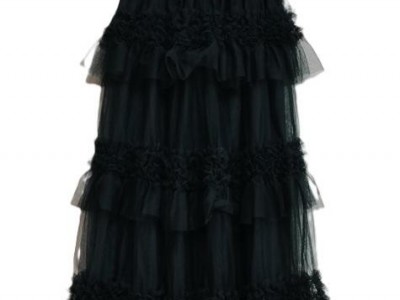 LADIES TIERED RUFFLE KNIT SKIRT
