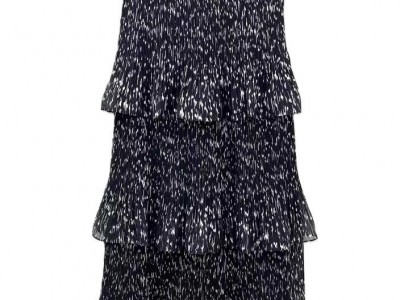 LADIES RUFFLE TIERED WOVEN SKIRT