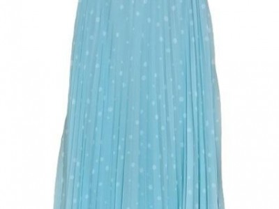 LADIES PLEATED  SKIRT POLKA DOTED