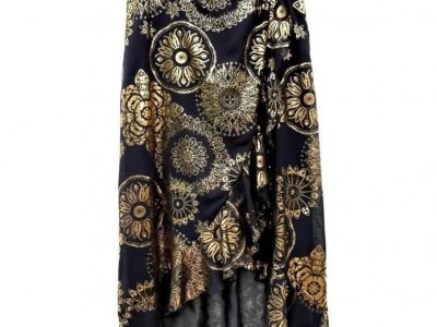 LADIES FOIL PRINT SKIRT