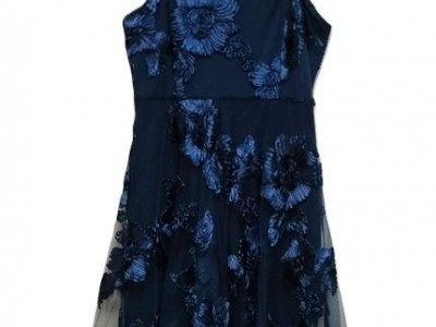 LADIES KNIT SOUTACHE DRESS