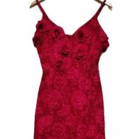 LADIES WOVEN JACQUARD FLORAL DRESS