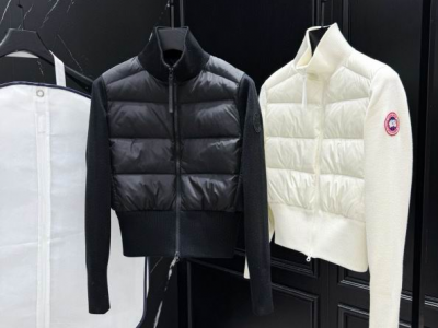 Hybridge Wide Quilt Knit Jacket Women down coats