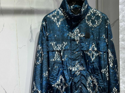 Printed Monogram Windbreaker     hin jackets for men