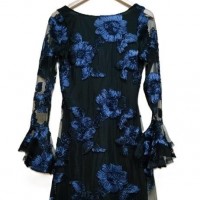 LADIES KNIT 3/4 S    OUTACHE DRESS