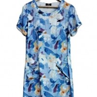 LADIES  S/ S    IDI DRESS WITH POCKET