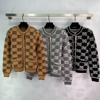 discount       GG cotton jacquard cardigan Cheap       Cardigan Sweaters