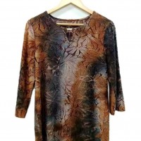 LADIES KNIT TIE JACQUARD TOPS