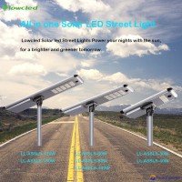 All in One Solar Street Light Integrated Outdoor Waterproof LED Street Light Lam