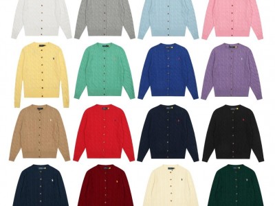 Cheap Polo Cable-Knit Cotton Sweaters for Women's Polo