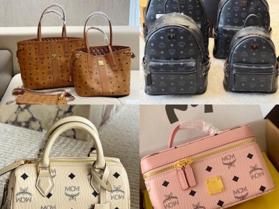 Designer Brown MCM Bag Men MCM Backpack Purse MCM Women Bag Mens Bag