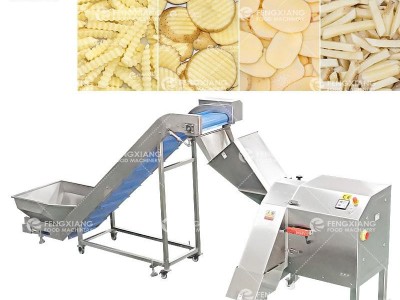 Large-Capacity Chips Cutting Machine Potato Wavy Slicing Shredding Machi